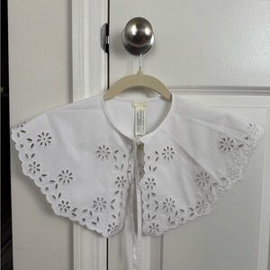 Arket Wide Embroidered Poplin Collar